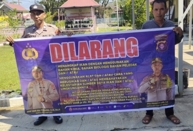 Polsek Kapuas Barat Himbau Masyarakat Tidak Melakukan Ilegal Fishing