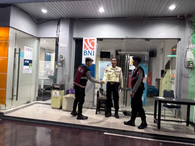 Patroli Harkamtibmas Samapta Polres Sukamara Sasar Kawasan Bank BNI