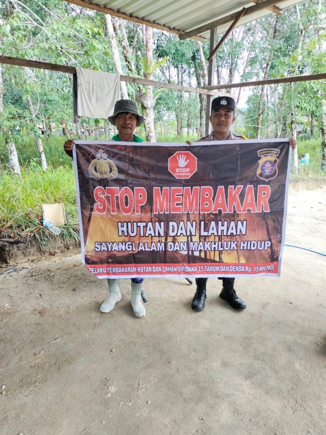 Polsek Kurun Gencar Edukasi Larangan Bakar Hutan dan Lahan: Cegah Polusi Asap Demi Udara Bersih