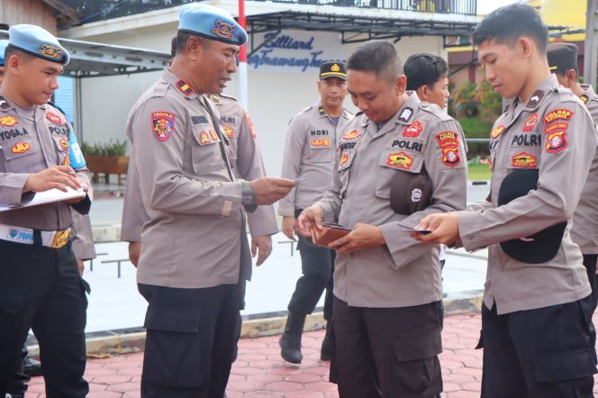 Sie Propam Polres Katingan Melaksanakan Gaktiblin Personel Polres Katingan