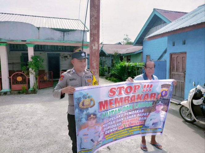 Stop Bakar Hutan! Polsek Sepang Ingatkan Warga Tentang Sanksi dan Dampaknya