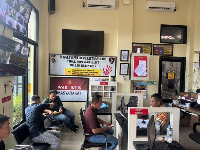 Terima Laporan Masyarakat Secara Humanis di Kantor SPKT Polres Kotim