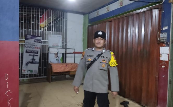 Patroli Intensif Jaga Kamtibmas, Polsek Manuhing Bergerak di Kegelapan Malam