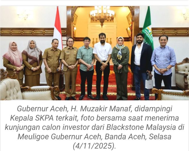 
					Gubernur Aceh Sambut Investor Perwakilan Black Stone Malaysia