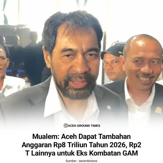 
					Mualem : Aceh tahun 2026 mendapat tambahan anggaran 8 triliyun