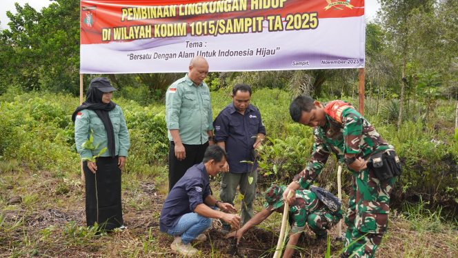 
					Kodim 1015/Sampit Gelar Program Pembinaan Lingkungan Hidup Dengan Menanam 1.000 Pohon