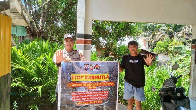 
					Polsek Permata Kecubung Gencar Sosialisasikan Larangan Karhutla