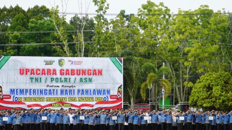 Wakil Wali Kota Pimpin Upacara Peringatan Hari Pahlawan di Palangka Raya