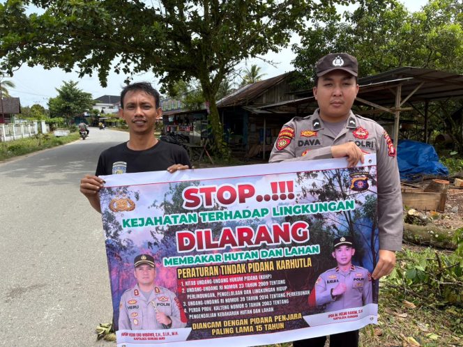 
					Komitmen Polsek Rungan Rutin Patroli dan Edukasi Warga Cegah Karhutla