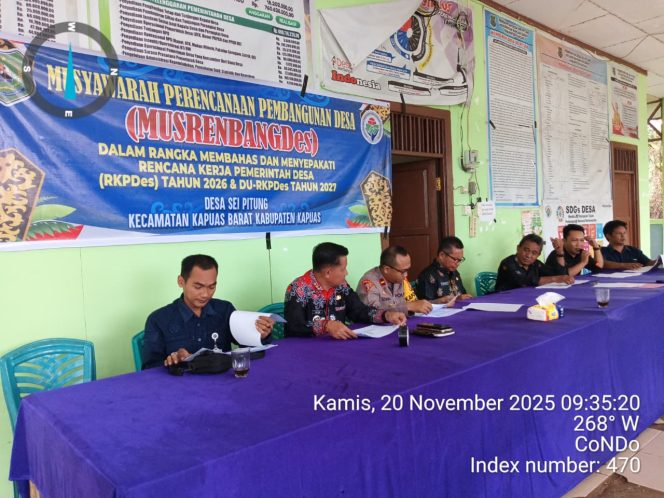 
					GIAT MUSYAWARAH RENCANA PEMBANGUNAN DESA (MUSRENBANGDES) DESA SEI PITUNG PENYUSUNAN RKPDes TAHUN 2026 DAN DU RKP TAHUN 2027
