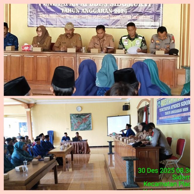 
					Musyawarah Desa Penetapan APBDes Tahun Anggaran 2026 Desa Sidomukti Kecamatan Plaosan Berlangsung Tertib dan Lancar