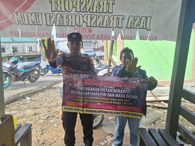 
					Pesan Bhabinkamtibmas Polsek Tanah Siang Cegah Karhutla Di Desa Binaan