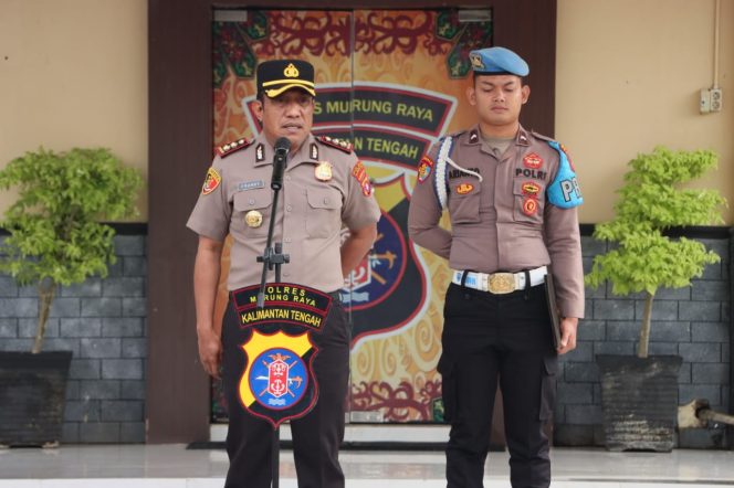 
					Apel Jam Pimpinan, Kapolres Murung Raya Tekankan Personel Tingkatkan Pelayanan Terhadap Masyarakat