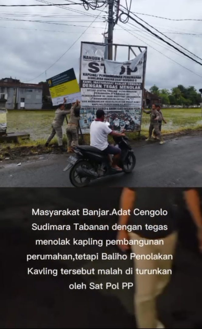 
					Penolakan Alih Fungsi Lahan Pertanian Banjar Adat Cengolo, Desa Sudimara, Tabanan