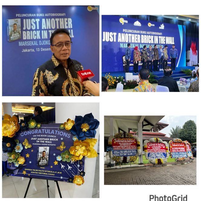 
					Marsekal TNI (Purn) Djoko Suyanto Luncurkan buku Otobiografi Just Another Brick In The Wall