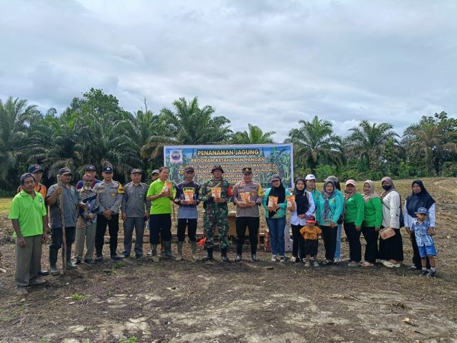 
					Sukseskan Program 1 Desa 1 Hektar, Polsek Manuhing dan Warga Tanam Jagung di Lahan Desa