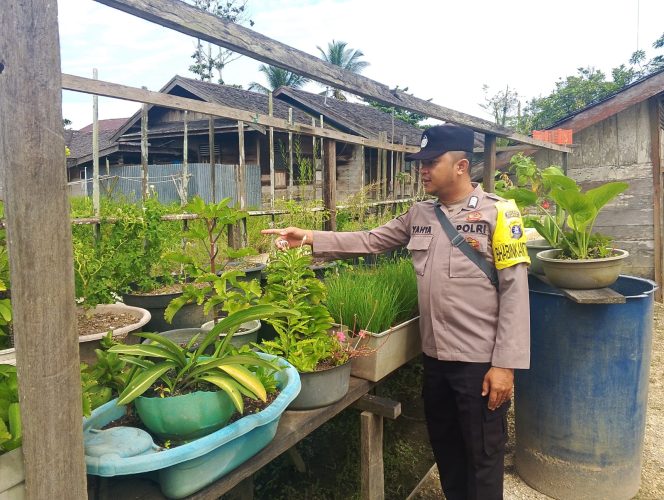 
					Anggota Polsek Kapuas Tengah melaksanakan kegiatan Pengecekan Pemanfaatan lahan Pekarangan di Desa Pujon