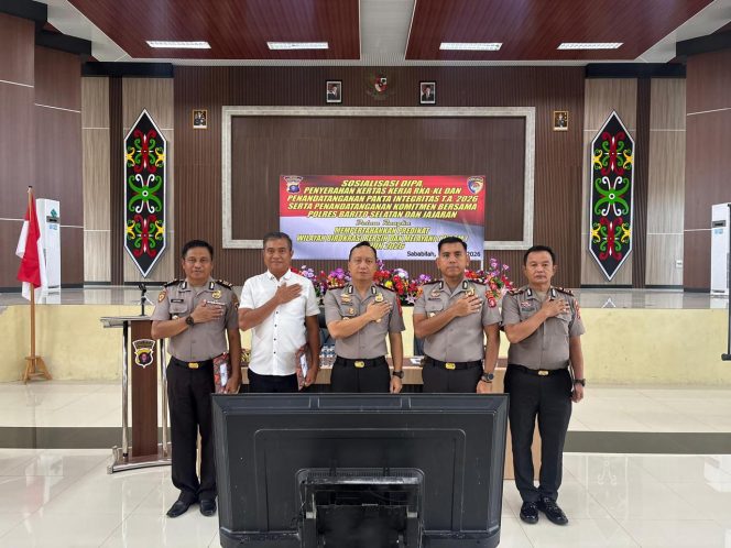 
					Optimalisasi Penggunaan Anggaran, Polres Barsel Gelar Sosialisasi DIPA Dan Penyerahan RKA-KL 2026