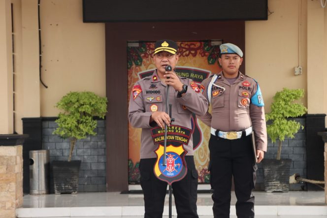 
					Pimpin Apel Pagi, Wakapolres Murung Raya Tekankan Soliditas Personel