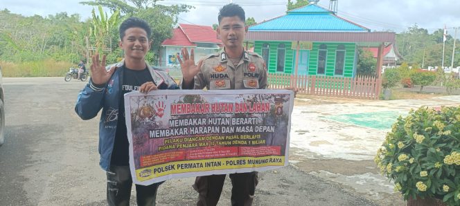 
					Polsek Permata Intan Imbau Warga Jangan Membuka Lahan Dengan Cara Dibakar