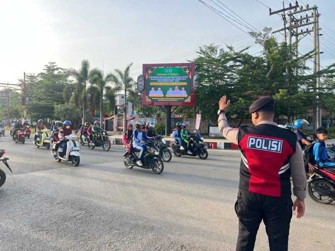 
					Satuan Lalu Lintas Polres Murung Raya Laksanakan Gatur Di Pagi Hari