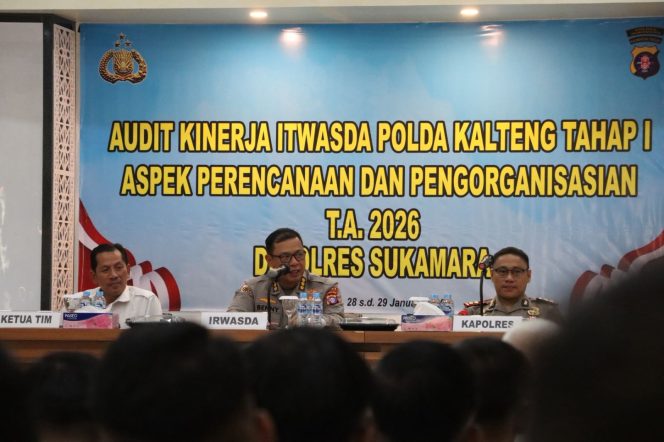 
					Polres Sukamara Gelar Audit Kinerja Itwasda Polda Kalteng Tahap I T.A. 2026