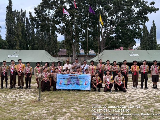 
					*Kanit Binmas Polsek Benua Lima Pimpin Upacara Pembukaan PDSB II Tahun 2026, Perkuat Karakte Generasi Muda Saka Bhayangkara*