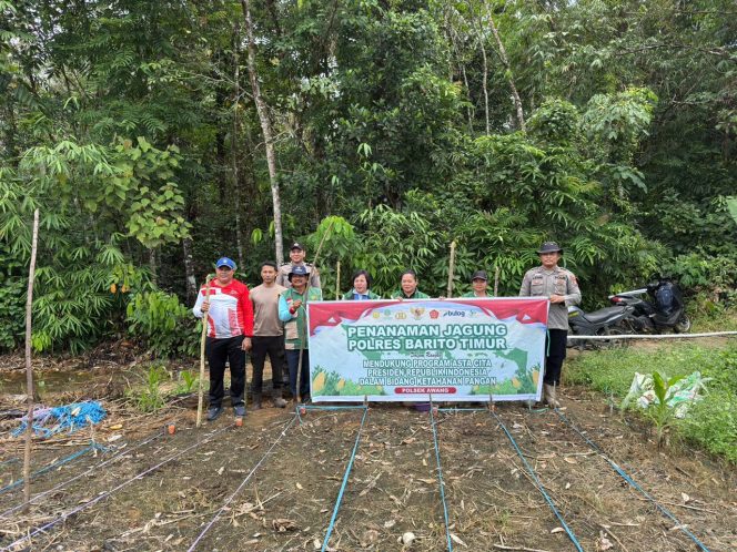 
					*Dukung Asta Cita Presiden RI, Polsek Awang Bersama BPP Laksanakan Penanaman Jagung Pipil di Desa Hayaping*