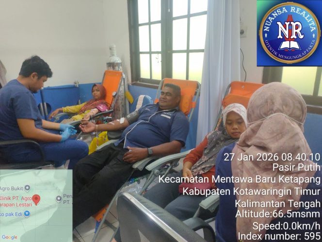 
					Sekitar 75 Orang Karyawan PT. Agro Bukit Donor Darah di Polyclinic H34