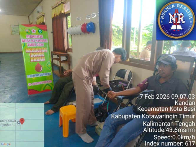 
					Bulan K3 Nasional Tahun 2026 PT. NSP Menggelar Kegiatan Donor Darah di Room Long Hause Kebun Nusantara Estate