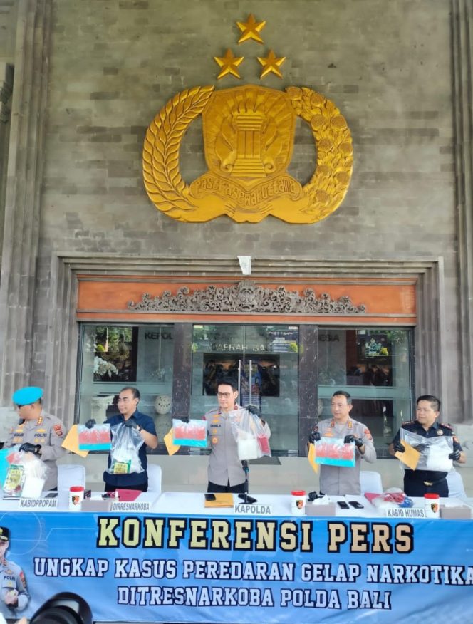 
					Ungkap Kasus Narkoba Polda Bali Sita BB Capai 10 Kg