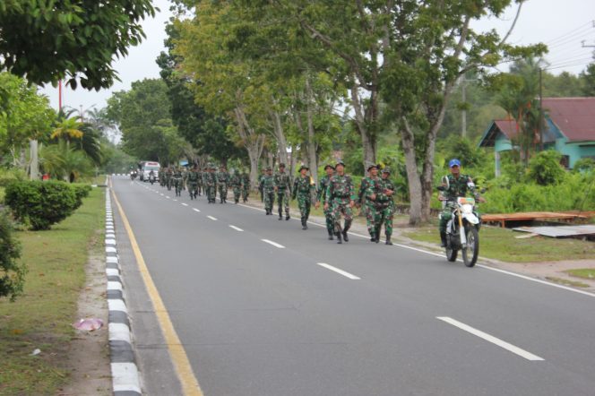 
					Tingkatkan Kemampuan Fisik, Anggota Kodim 1016/Plk Laksanakan Hanmars