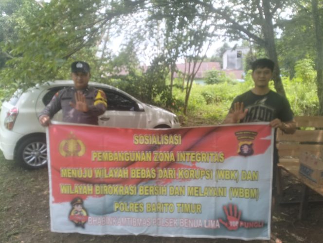 
					*Polsek Benua Lima Sosialisasikan Zona Integritas, Edukasi Masyarakat tentang Wilayah Bebas Korupsi*