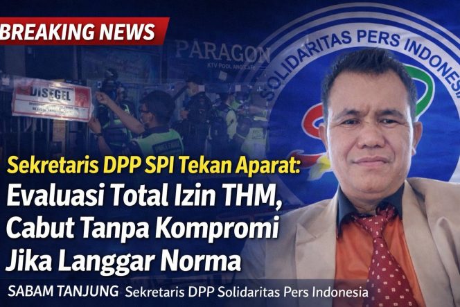 
					Sekretaris DPP SPI Tekan Aparat: Evaluasi Total Izin THM, Cabut Tanpa Kompromi Jika Langgar Norma