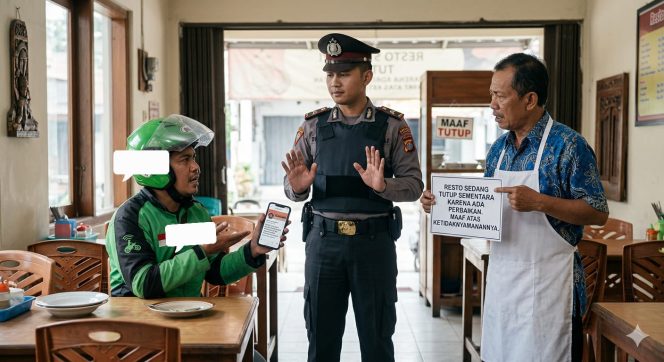 
					Cak Sam Polda Kalteng Bina Dan Damaikan Perseteruan Oknum Ojol Dengan Pemilik Resto di Palangka Raya Gara-Gara Order Makanan Resto Tutup Dan Diviralkan di Medsos Hingga Dapat Ancaman Kekerasan