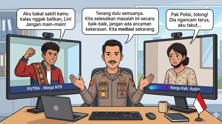 Diajak Balikan Tak Mau Lalu Diancam Disakiti Dan Difitnah di Medsos, Karyawati Perusahaan di Kotim Curhat ke Cak Sam Polda Kalteng, Oknum Pemuda Warga NTB Dibina dan Dimediasi Virtual