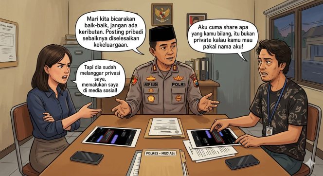 
					Mantan Pacar Unggah Tangkapan Layar Chat Pribadi Ibunya di Medsos, Karyawati di Palangka Raya Curhat ke Cak Sam Polda Kalteng, Oknum MC Diskotik Dibina Dan Dimediasi
