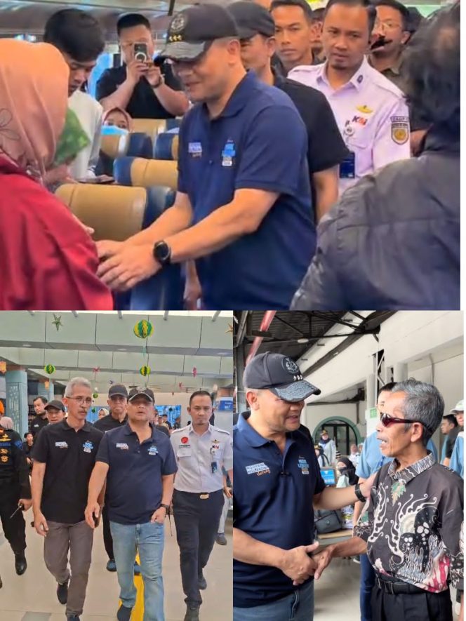 
					Semboyan 40 Menggema, Ahmad Luthfi Lepas Ratusan Pemudik Kereta Api ke Jawa Tengah