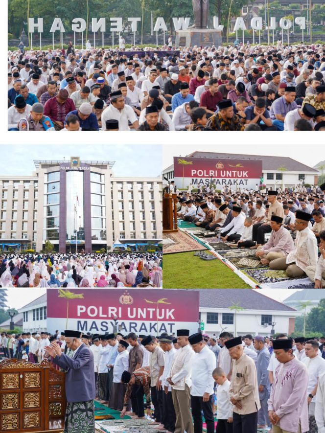 
					Khidmat dan Penuh Kebersamaan, Ribuan Jamaah Ikuti Sholat Idul Fitri 1447 H di Polda Jateng