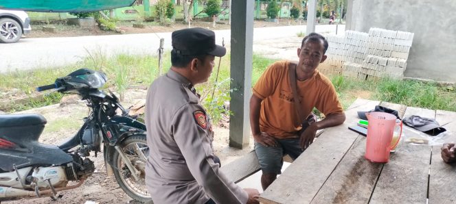 
					Ciptakan Kondusivitas Wilayah, Polsek Balai Riam Gelar KRYD Pagi Hari