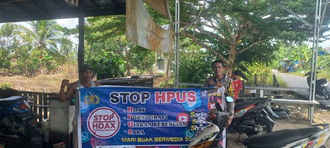 
					Cegah Hoaks Dimasyarakat Polsek Kapuas Hilir Rutin Sampaikan Himbauan Anti Hpus
