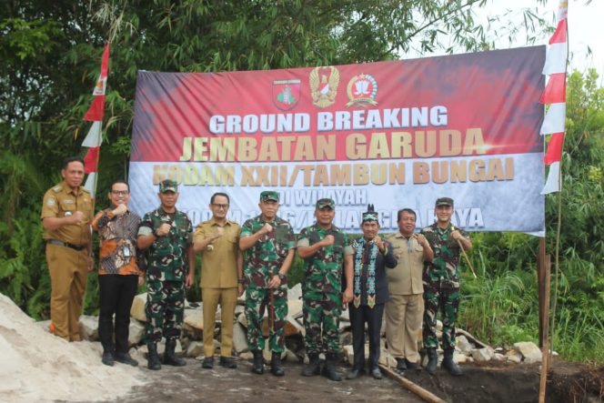 
					Dandim 1016/Palangka Raya Hadiri Ground Breaking Jembatan Perintis Garuda