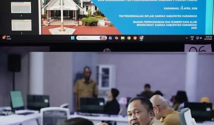 Wabup Karawang Hadiri Rakor Pengendalian Inflasi Pusat dan Daerah Tahun 2026