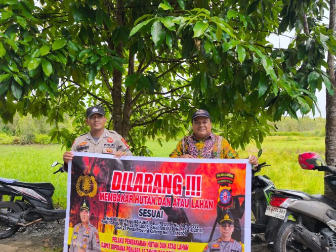 
					“Cegah Karhutla” Polsek Kapuas Timur Rutin Sosialisasi dan Imbau Masyarakat Tidak Membakar Hutan dan Lahan