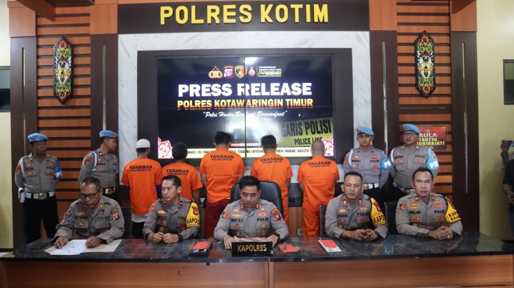 Polres Kotim Bongkar Sindikat Curanmor dan Penggelapan, 5 Pelaku Diringkas