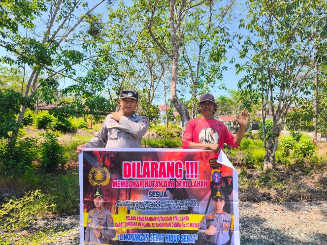 
					“Cegah Karhutla” Polsek Kapuas Timur Rutin Sosialisasi dan Imbau Masyarakat Tidak Membakar Hutan dan Lahan