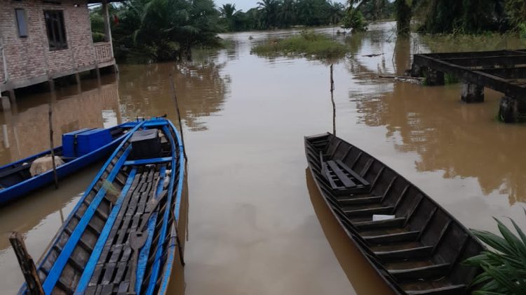 Hujan Deras Tak Berhenti, Tiga Kampung di Way Kanan Terendam Banjir