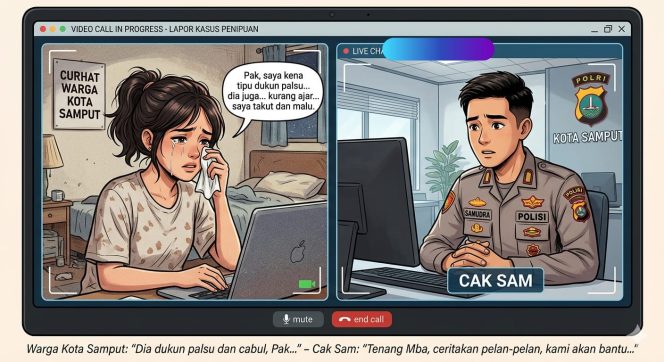 
					Cari Dukun di Medsos Karena Ditinggal Pacar, Gadis Warga Sampit Curhat Virtual ke Cak Sam Polda Kalteng Karena Diperas Dan Ditipu Dukun Palsu Cabul