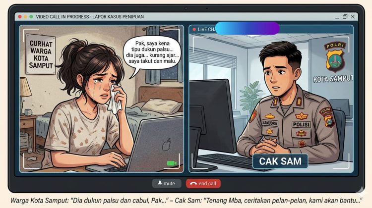 Cari Dukun di Medsos Karena Ditinggal Pacar, Gadis Warga Sampit Curhat Virtual ke Cak Sam Polda Kalteng Karena Diperas Dan Ditipu Dukun Palsu Cabul