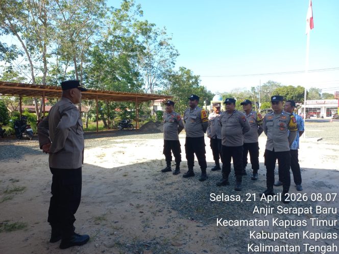 
					Apel Pagi Polsek Kapuas Timur Arahkan Personil Maksimalkan Pelayanan Kepada Masyarakat